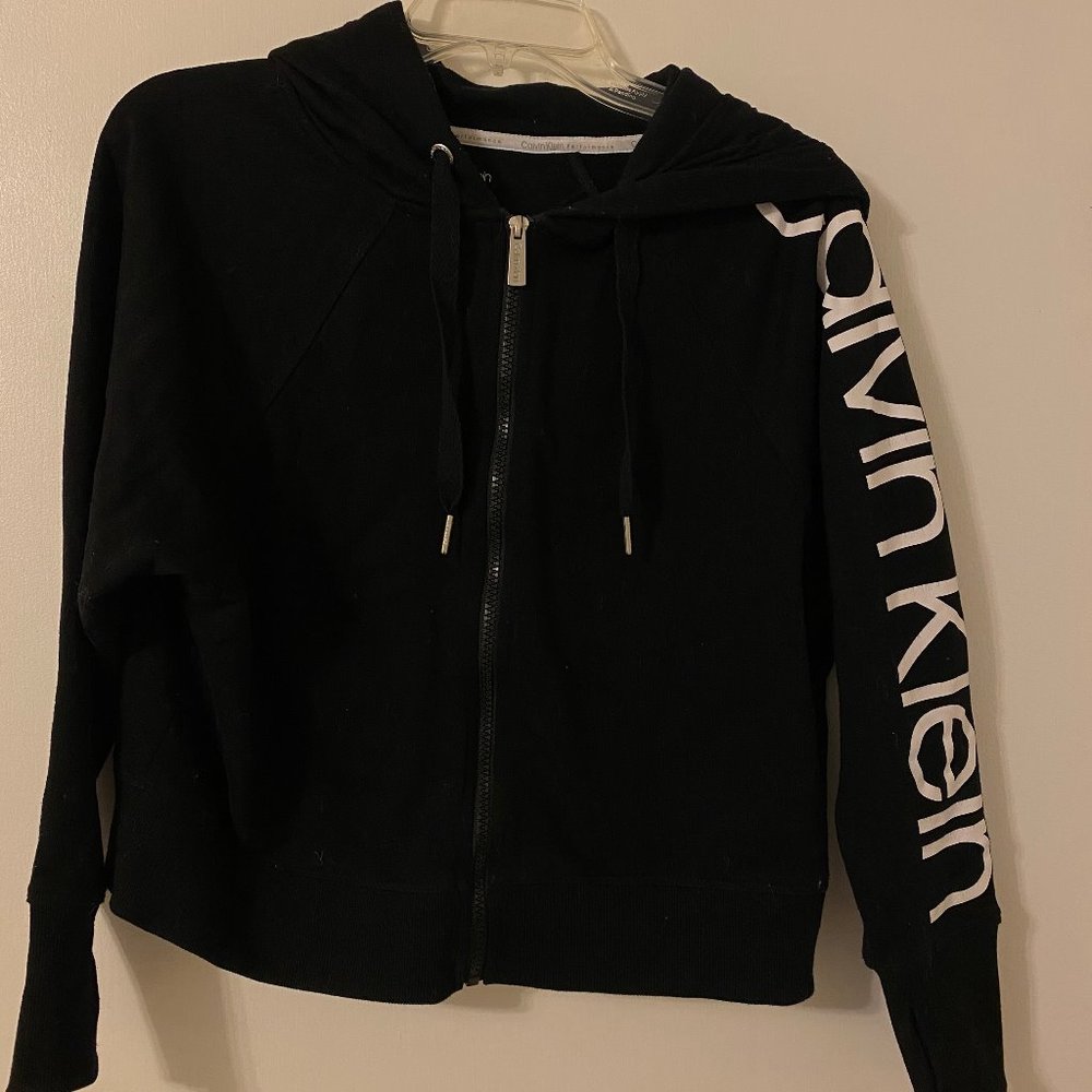 Calvin Klein Black Zip Up Hoodie